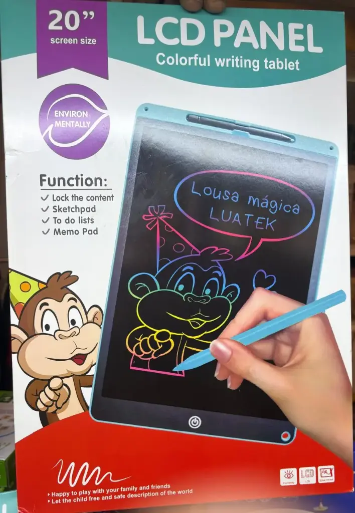 20" LCD Colorful Writing Tablet, Sketchpad and Memo Pad, Environmentally Friendly