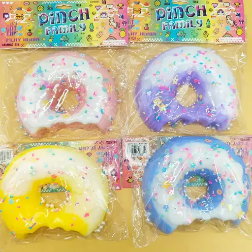 [PO-P230] Donut Squishy- Pinch Family- Squeeze Toys, Cute and Fun, 